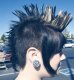 Schwarze Haare